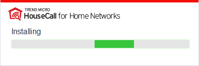Trend Micro HouseCall for Home Networks | Instalação iniciada