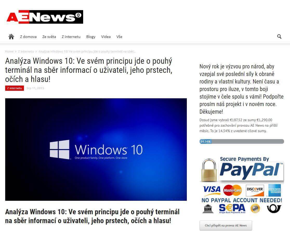 Privacidade no Windows 10 | Fake news