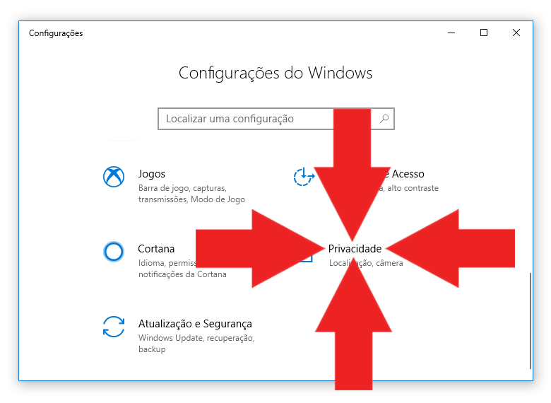 Privacidade no Windows 10 | Configurações