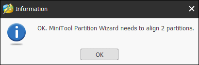 Otimização de SSD | MiniTool Partition Wizard Free - partição desalinhada