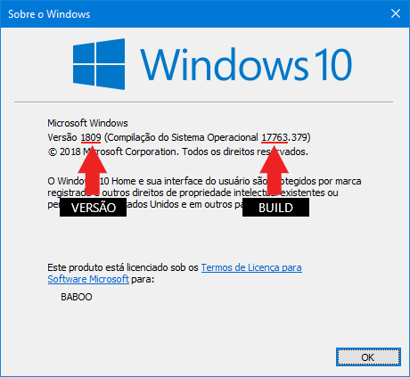 Quais são as versões do Windows 10 desde seu lançamento em 2015?