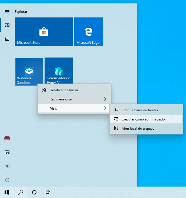 Como habilitar a Área Restrita do Windows no Windows 10 May 2019 Update