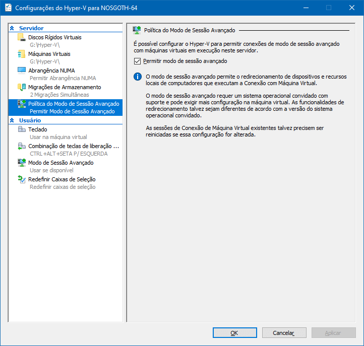 Como acessar dispositivos e recursos locais em uma máquina virtual do Hyper-V no Windows 10