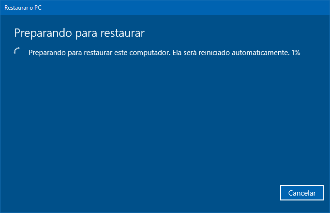 Como usar a opção Restaurar o PC no Windows 10