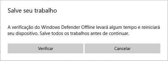 Como usar o Windows Defender Offline no Windows 10