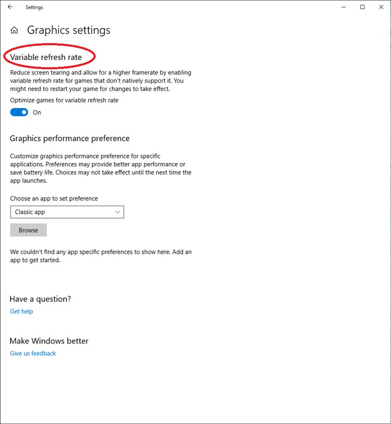 Como habilitar a taxa de atualização variável no Windows 10