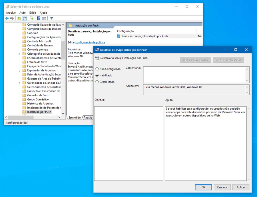 Como impedir a instalação remota de aplicativos no Windows 10