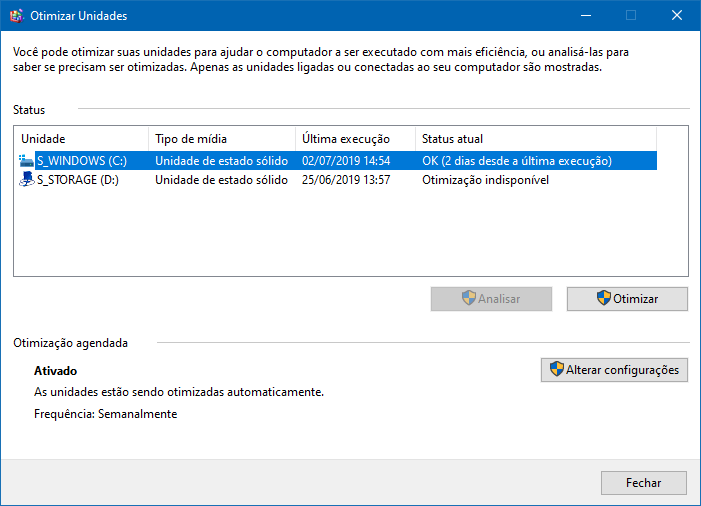 Como adicionar a opção Otimizar Unidades ao menu de contexto no Windows 10