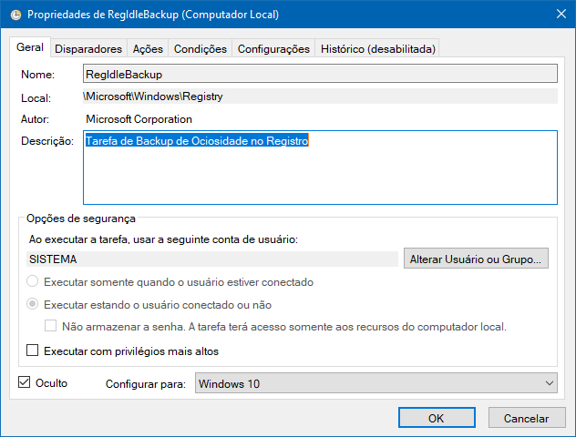 Como habilitar o backup automático do Registro no Windows 10