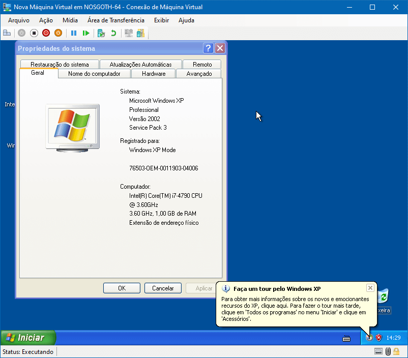 Como adicionar uma máquina virtual com o Windows XP Mode ao Hyper-V do Windows 10