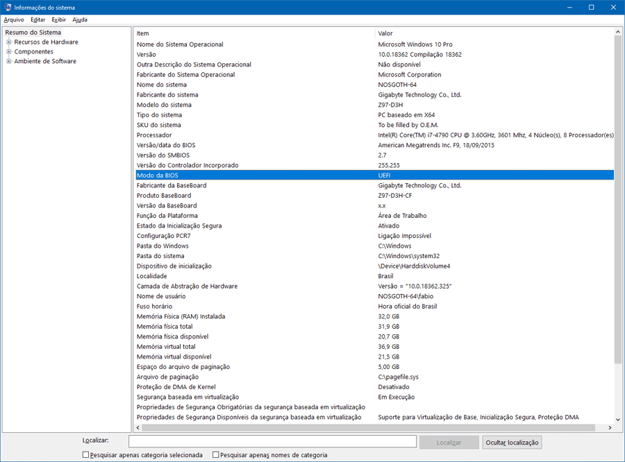 Como exportar informações sobre o PC usando a ferramenta Informações do sistema no Windows 10