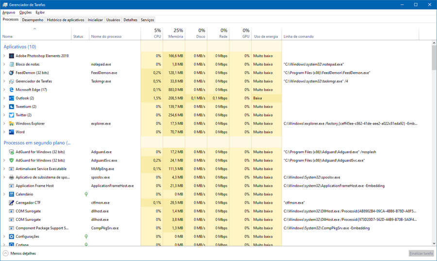 Como fazer o backup das configurações do Gerenciador de Tarefas no Windows 10