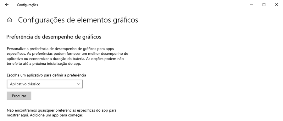 Como definir configurações de desempenho gráfico por aplicativo no Windows 10