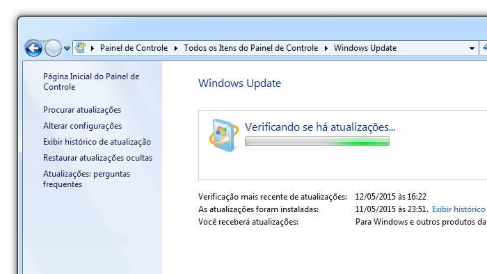 Como agilizar as atualizações do Windows 7