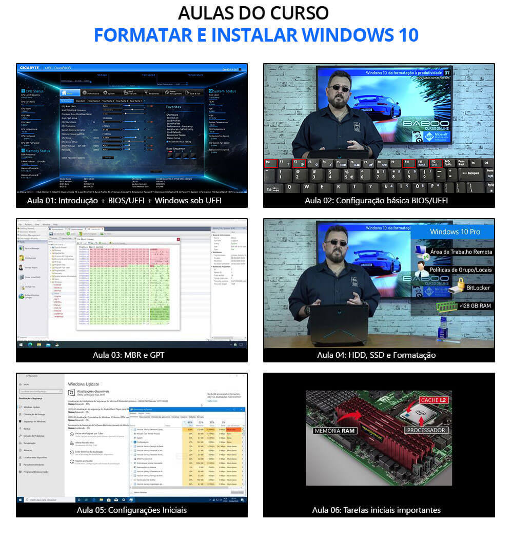 Curso Formatar e Instalar o Windows 10 corretamente