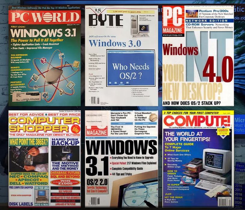 Revistas semanais em inglês sobre informática