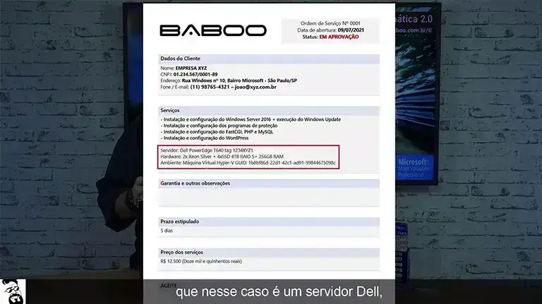 Aula 08: Contrato de Prestação de Serviço e Ordem de Serviço (OS)