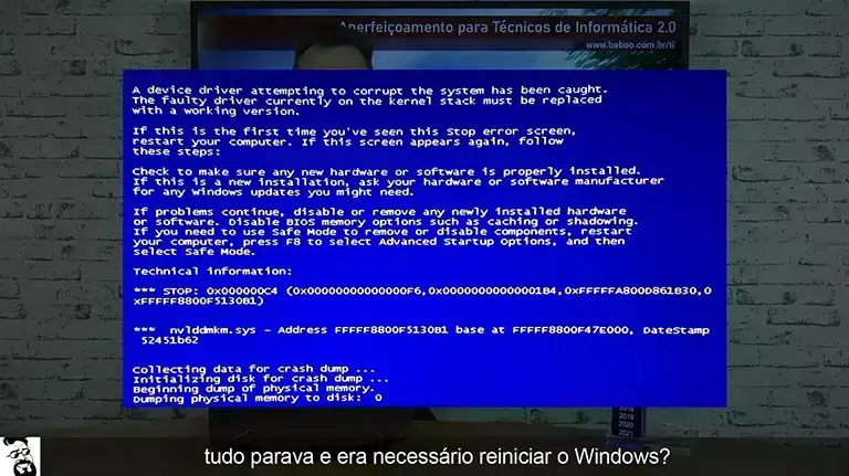 Aula 12: Drivers de kernel e como eles influenciam na estabilidade do Windows