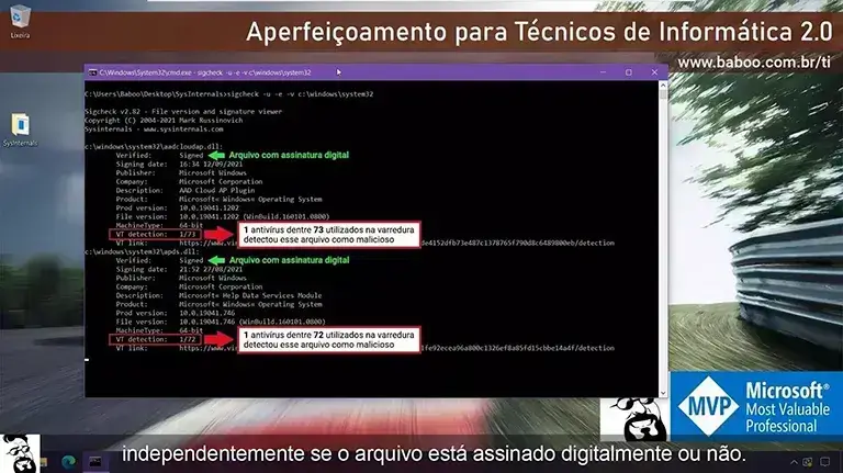 Aula 18: Programas da SysInternals focados em segurança digital