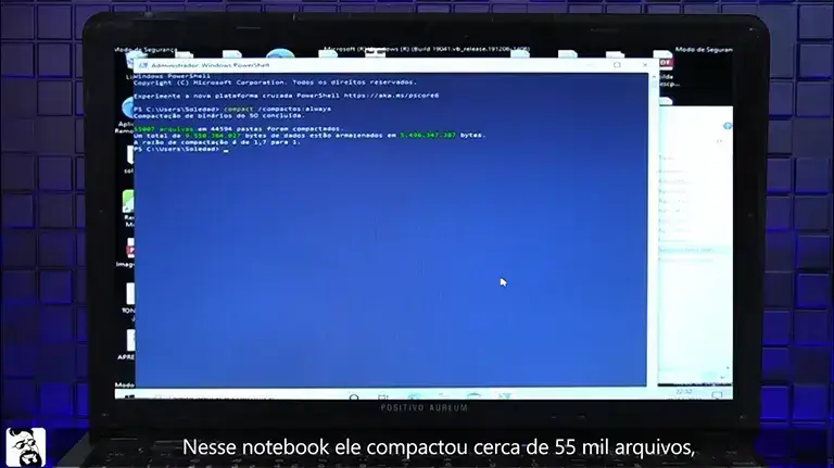 Aula 05: Limpeza de arquivos + compactação