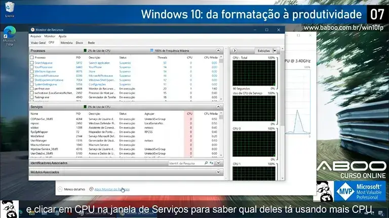 Aula 20: Pastas e processos do Windows