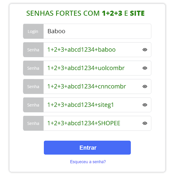 Domine a arte de criar SENHAS FORTES