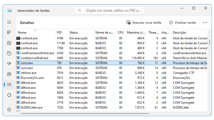 CSRSS (csrss.exe) em detalhe