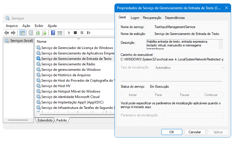 CTFMon (ctfmon.exe) em detalhe