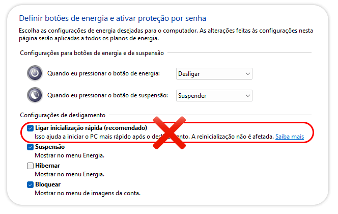 Desabilitar a Hibernação não deixa o Windows mais rápido