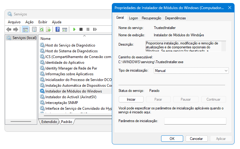 TIWorker.exe e TrustedInstaller.exe