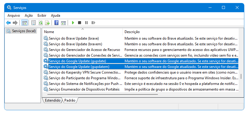 Serviços do Windows