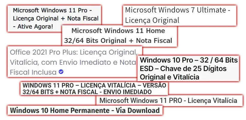 Chave de ativação barata vendida na web é golpe