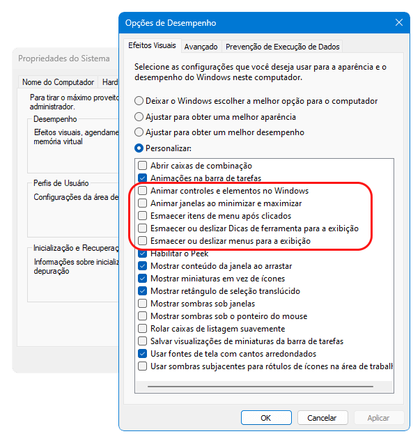 Delay no Menu Iniciar
