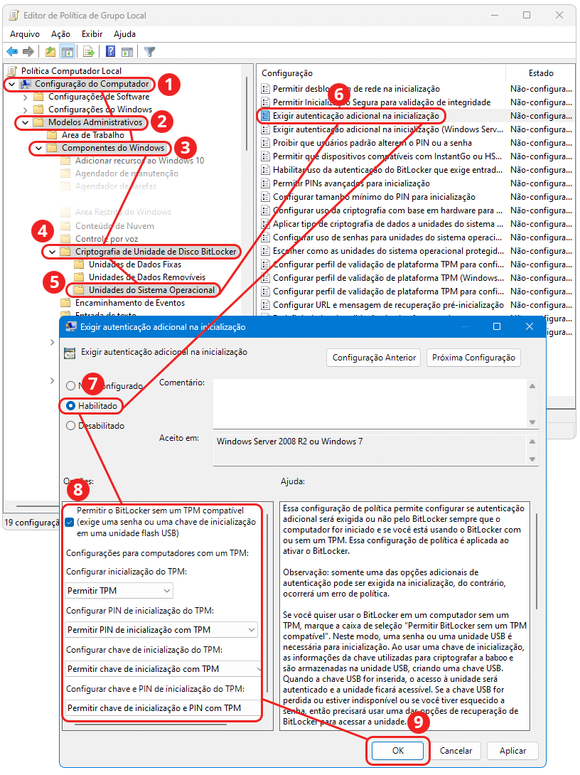 BitLocker sem TPM - BABOO
