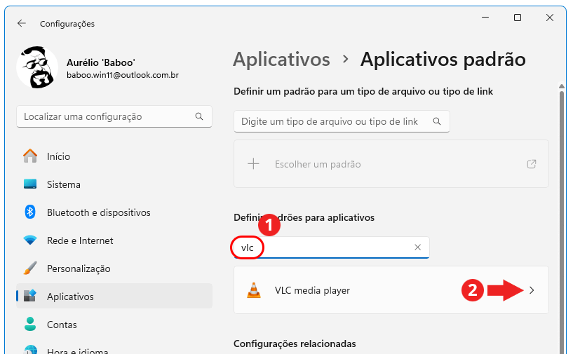 Como definir extensões de cada Aplicativo no Windows 11