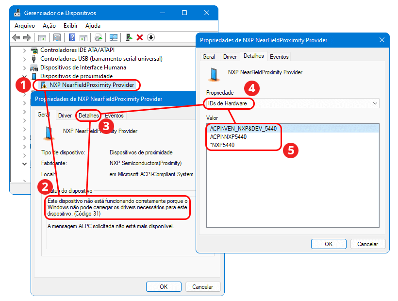 Instalação de driver no Windows