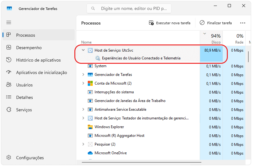 1. O que fazer quando a telemetria usa muita CPU ou disco?