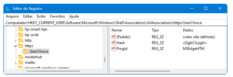 Driver do Windows impede alteração do navegador da Web padrão