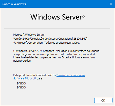 Primeiras imagens do Windows Server 2025